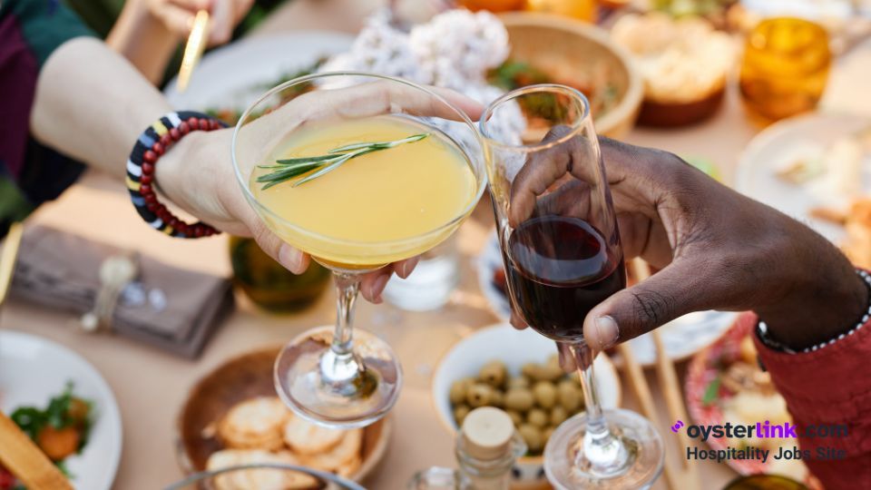 cocktails paired with food