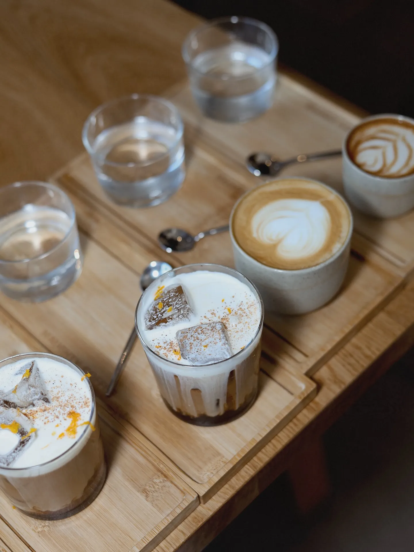 Drinks at Naught Coffee