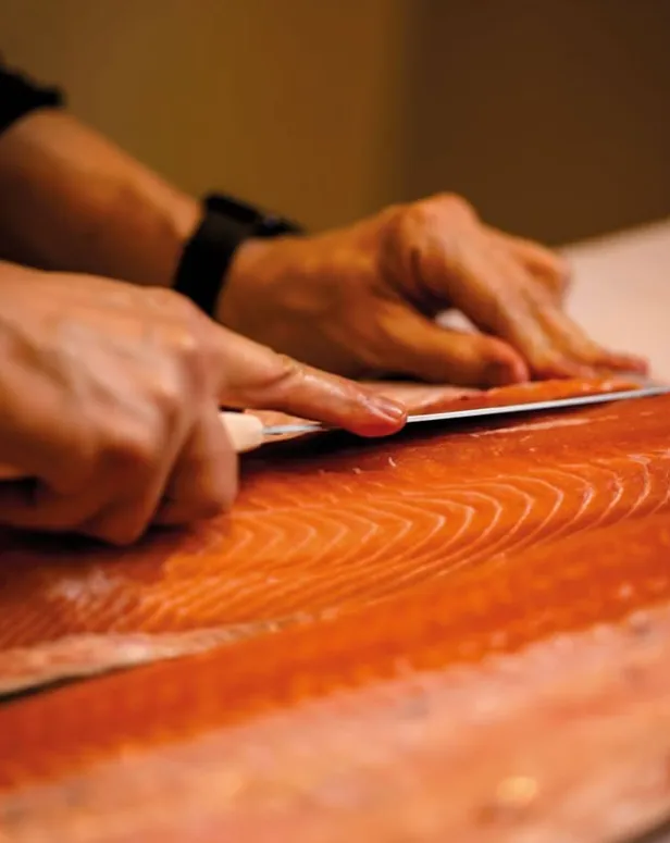 Hand-cut Faroe Islands salmon