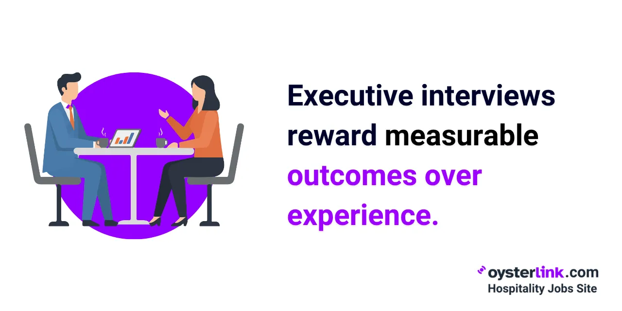 Executive interview outcomes over experience
