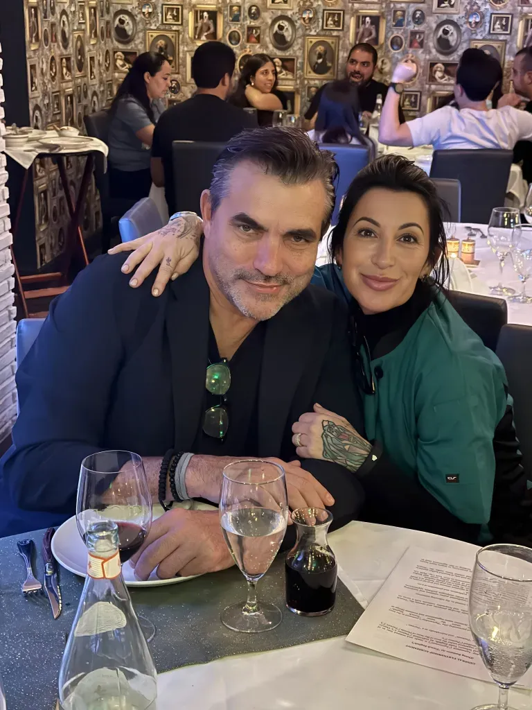 Celebrity chef Todd English dining at Maison Ostrow in Miami with the “Kosher Queen” chef Olivia Ostrow. The Tag Experience