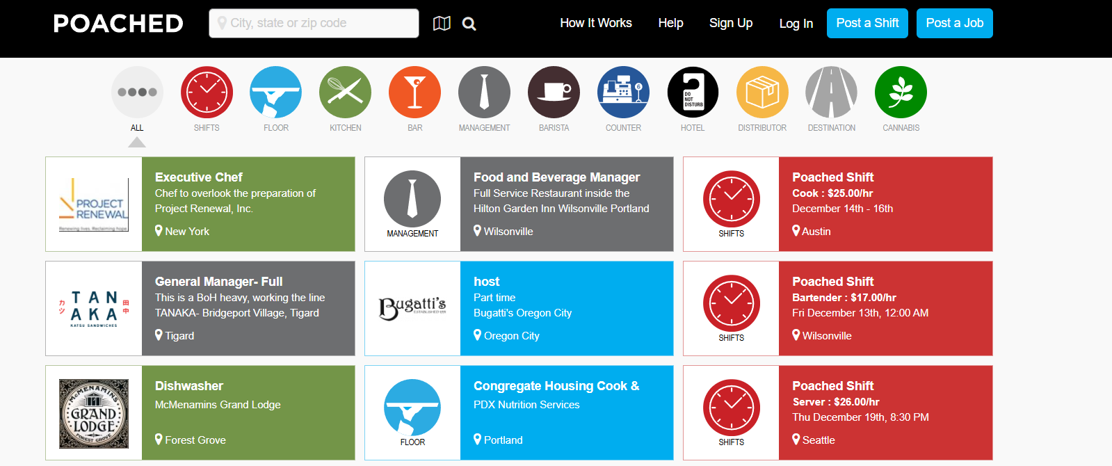 poached jobs homepage; how to interview a kitchen manager