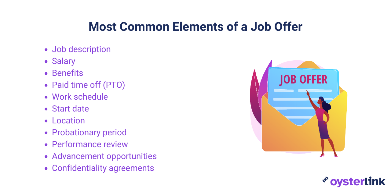 what's included in a job offer