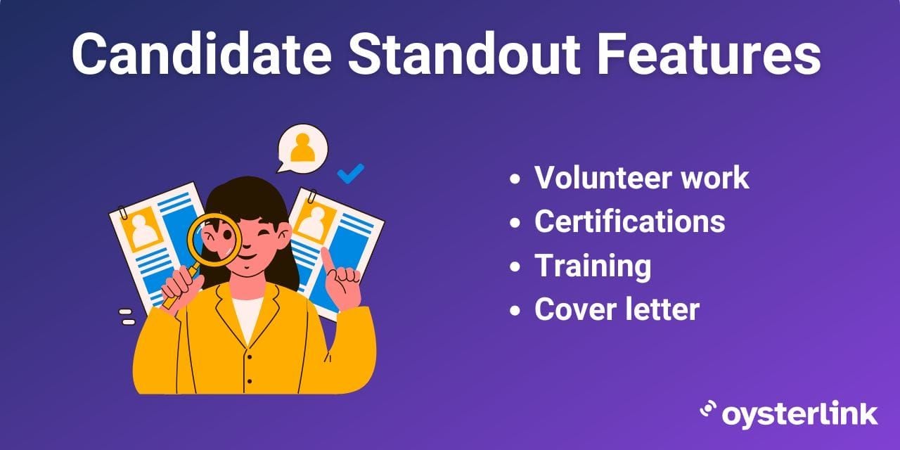 Candidate standout features