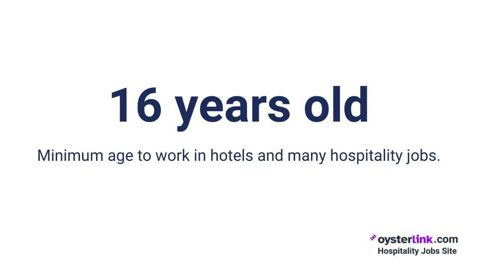 minimum age to work in hotels