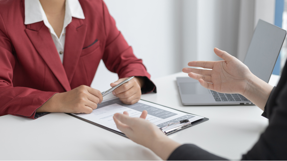 recruiter interviewing