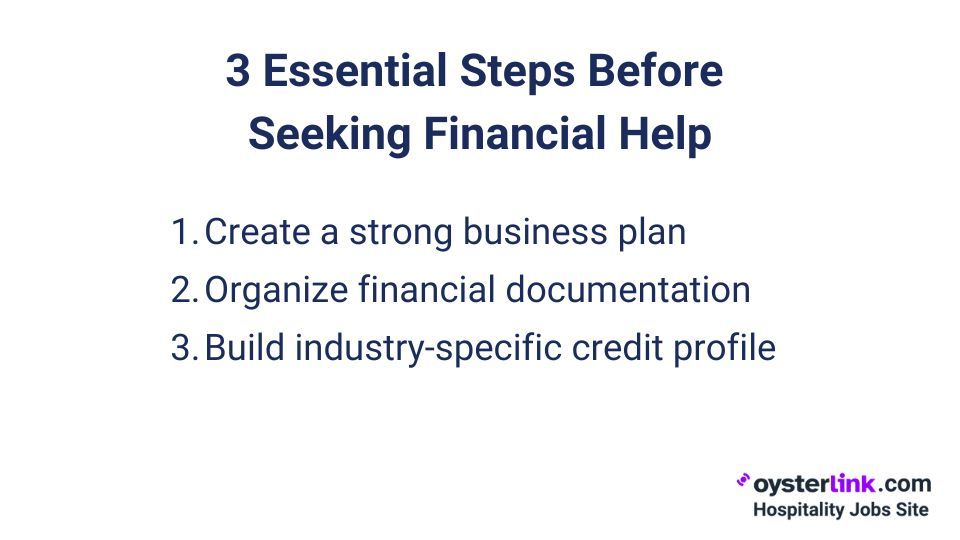3 essential steps before seeking financial help: visual