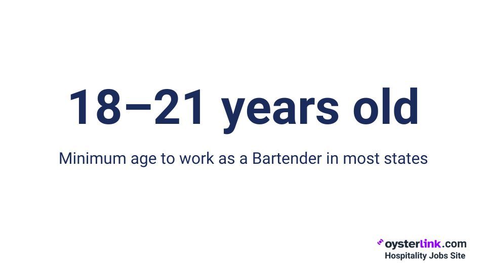 age requirement for bartenders