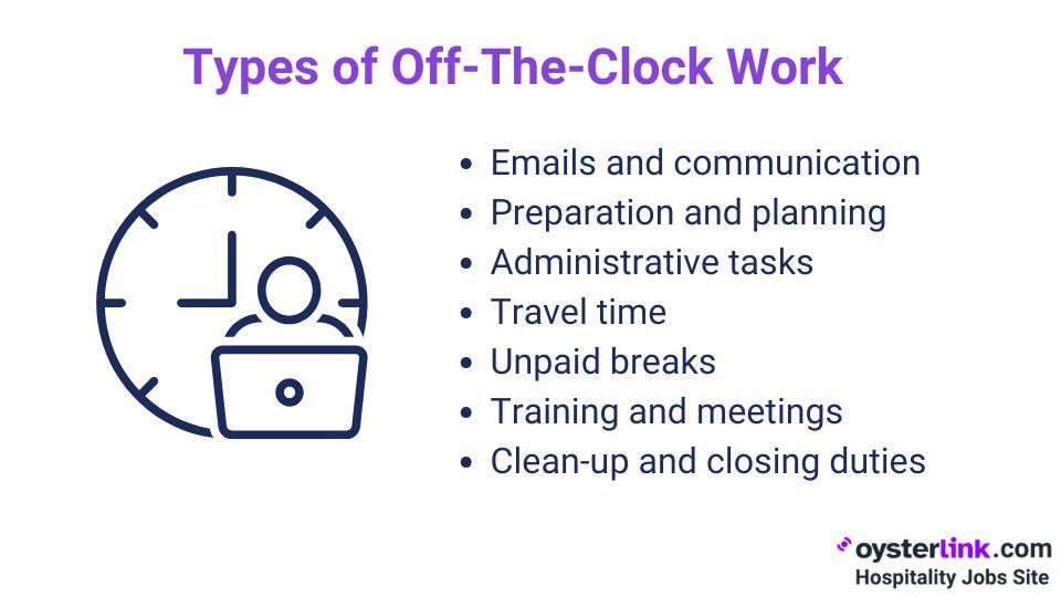 Types of off-the-clock work