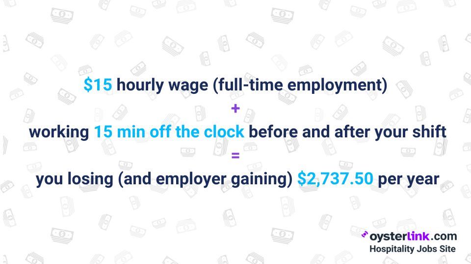 working off the clock formula