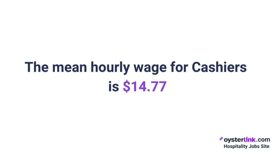cashier mean hourly wage