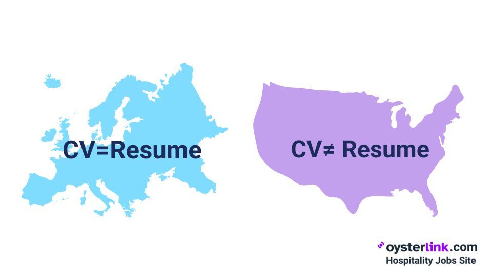cv in Europe vs USA