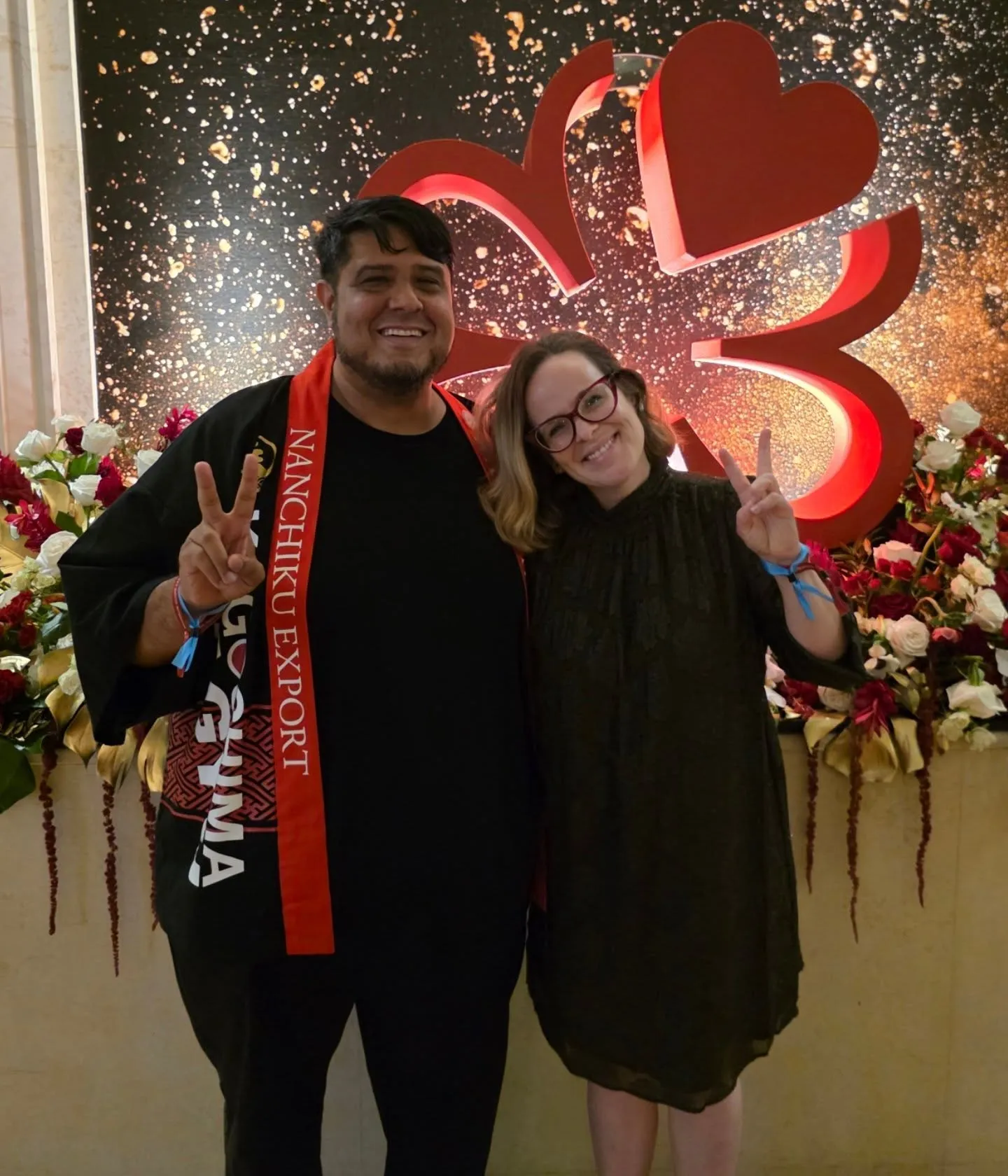 Eric and Megan San Pedro at Michelin Ceremony