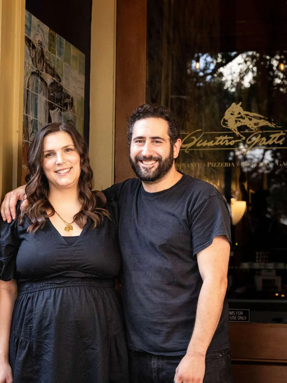 Co-owners of Quattro Gatti Ristorante e Pizzeria