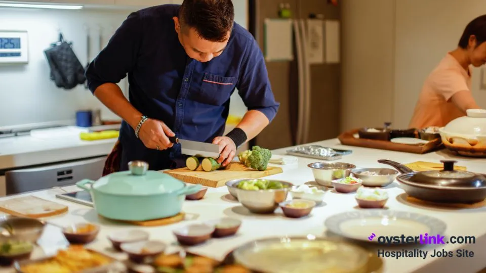 private chef prepping food