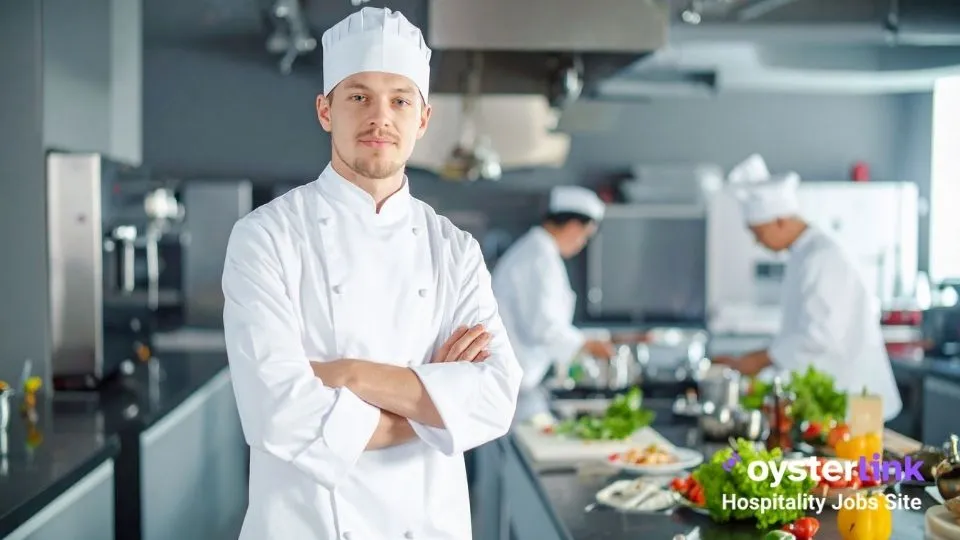 executive chef standing in the kitchen