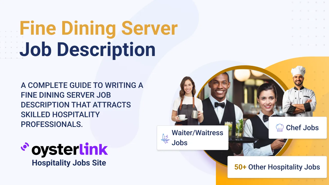 fine dining server job description