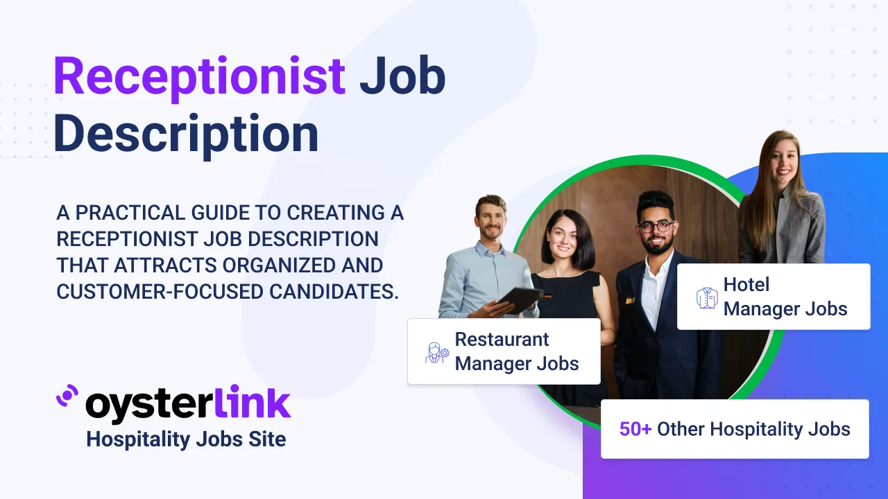 receptionist job description