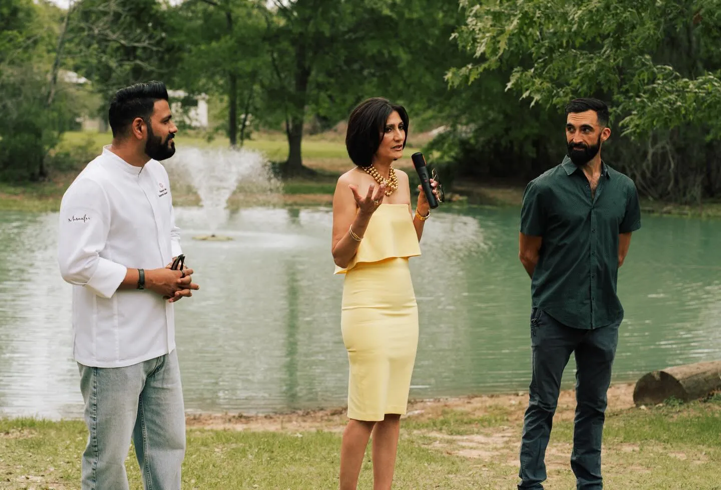 Mithu and Shammi Malik with Chef Mayank Istwal