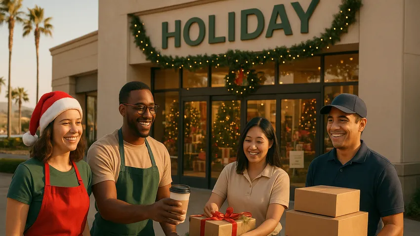 Holiday shoppers at Del Amo Fashion Center in Torrance, CA