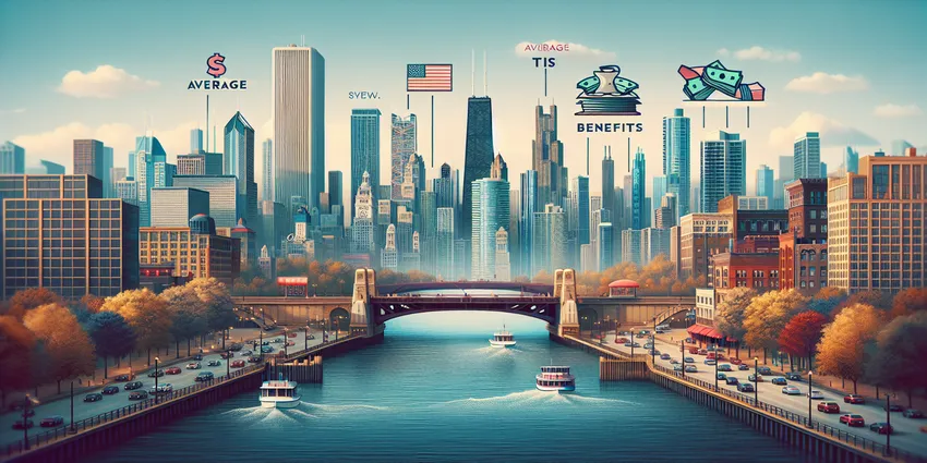 Waitress serving customers in Chicago restaurant