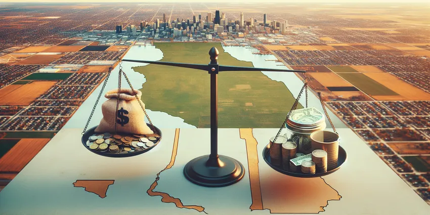 Illinois minimum wage poster showing wage rates for tipped and non-tipped workers