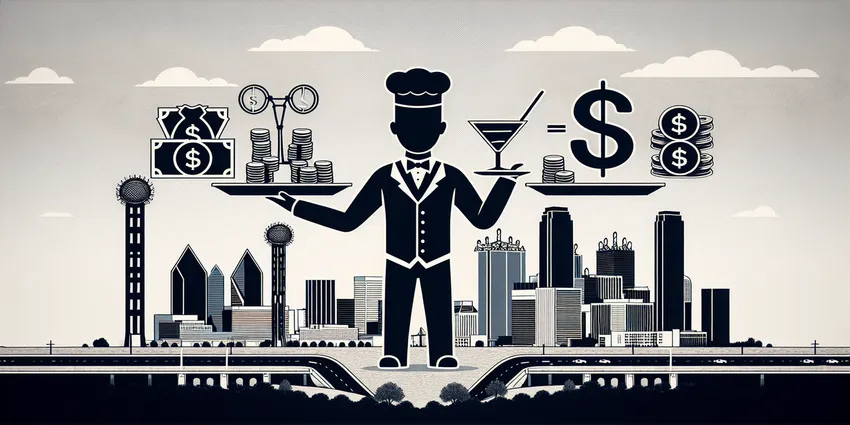 Dallas server tipping and salary