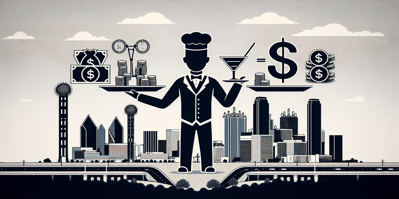 Dallas server tipping and salary