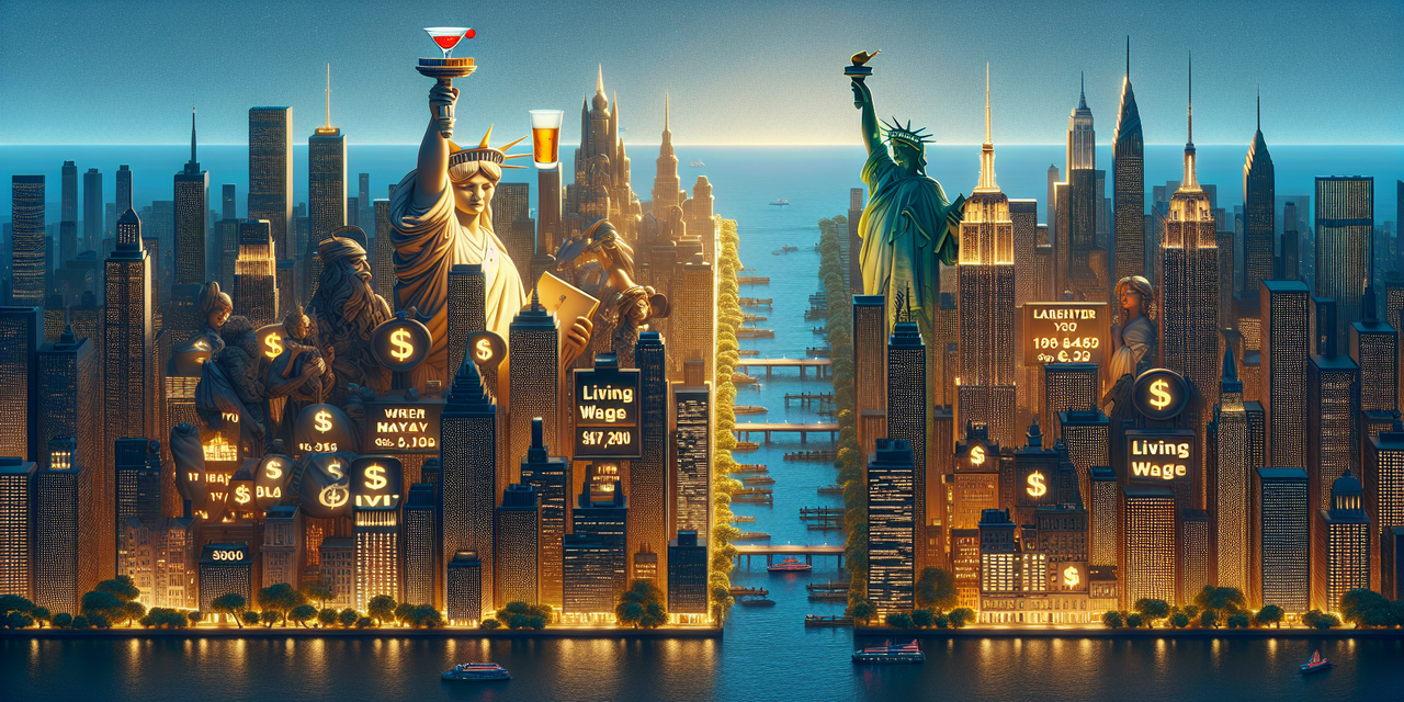 New York City living wage vs bartender salary