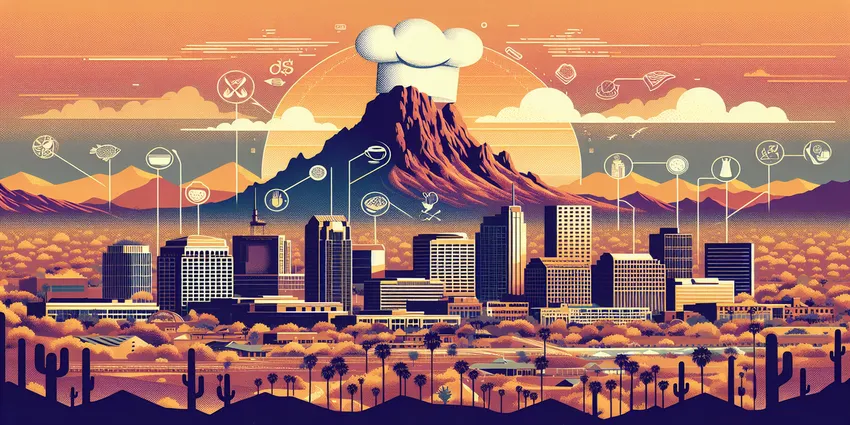 Chef preparing food in professional kitchen