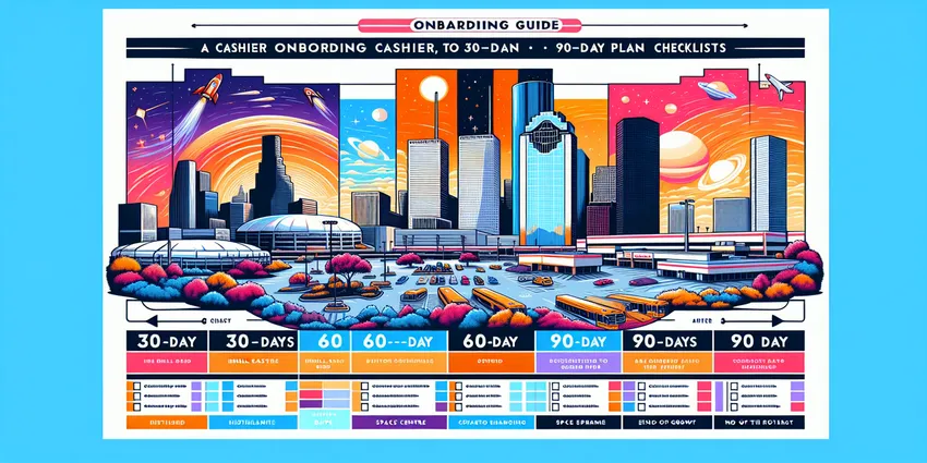 Houston cashier onboarding plan illustration