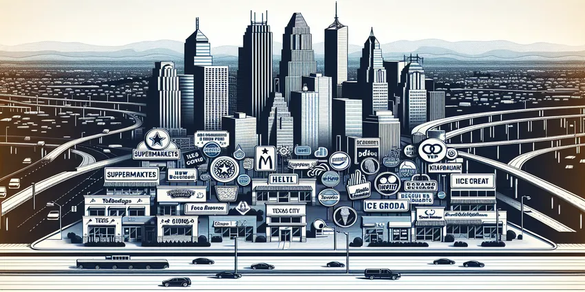 Group of fast food logos representing places that hire at 15 in Texas City