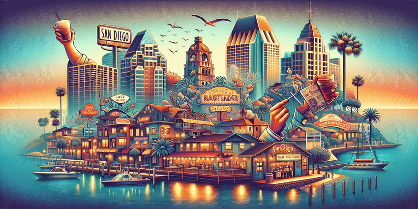 San Diego bartender at work