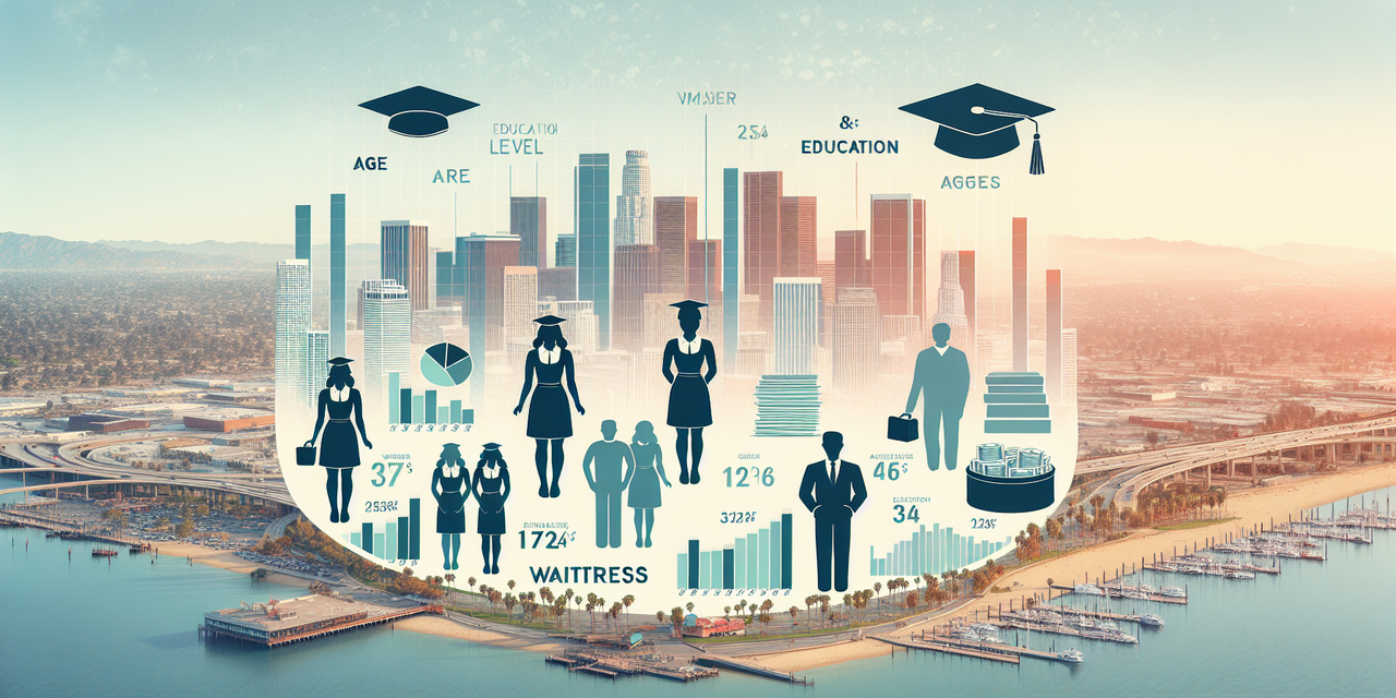 Los Angeles waitress workforce demographics