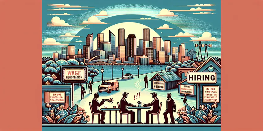 Busser serving tables in Miami restaurant