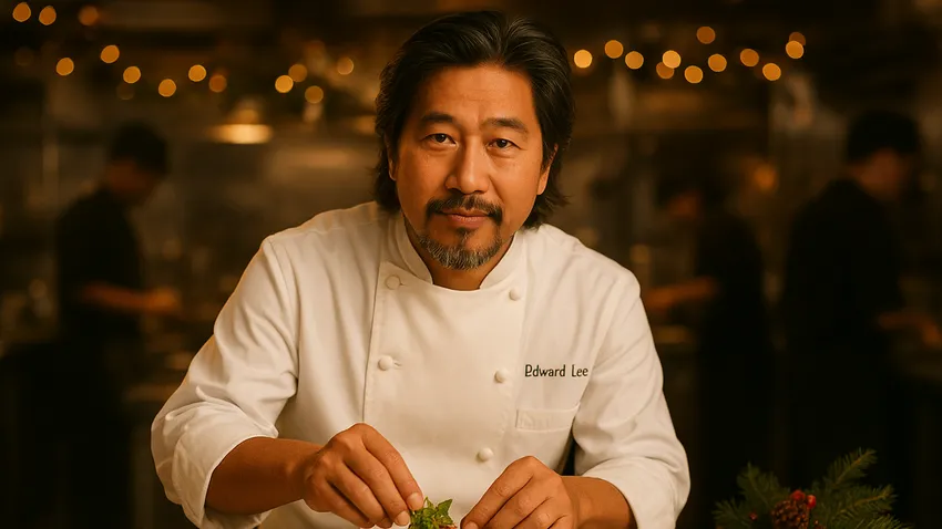 Edward Lee portrait cooking fusion