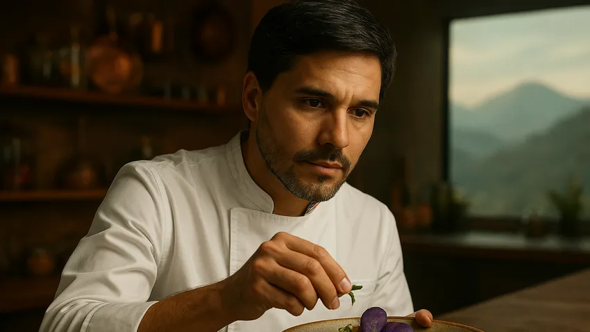 Portrait of Virgilio Martínez, Peruvian chef and innovator