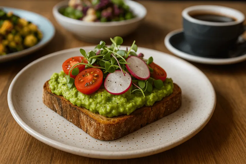 vegan plate on table
