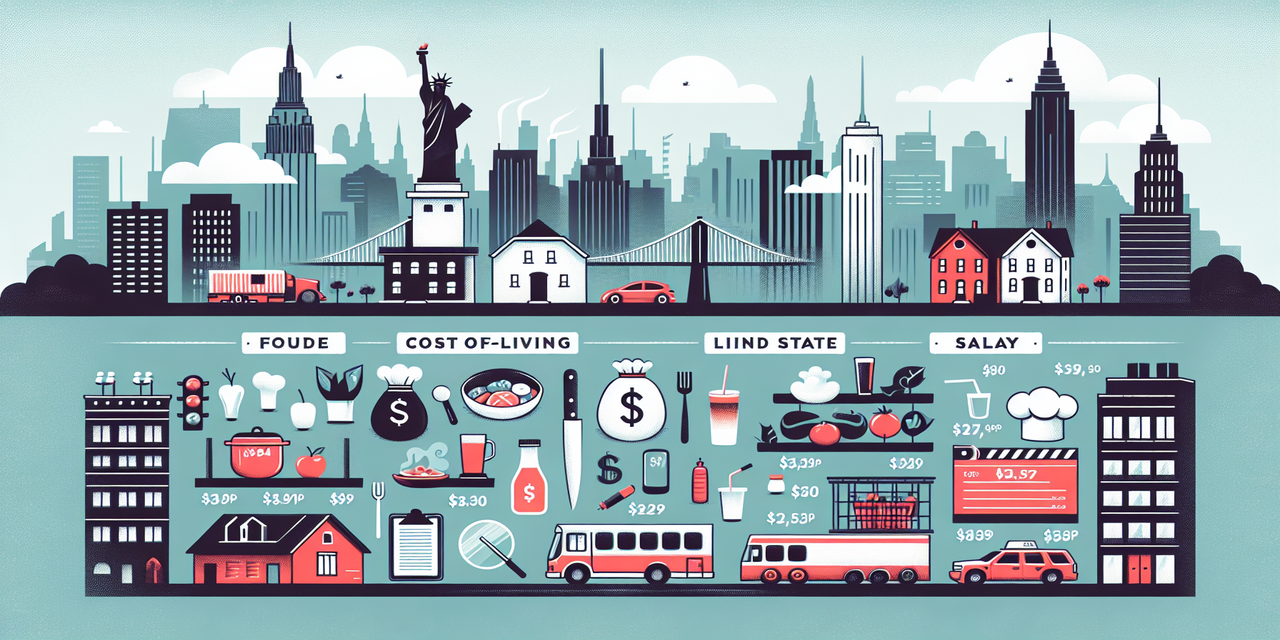 New York City cook salary and cost of living