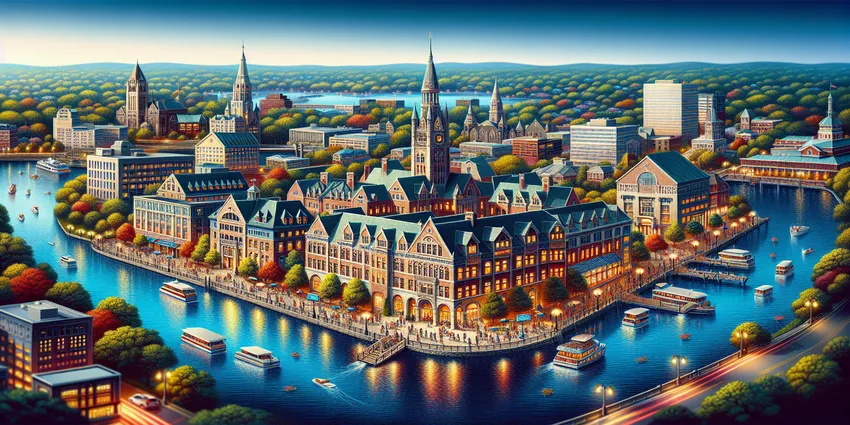 Bartending student pouring cocktail at Stamford school