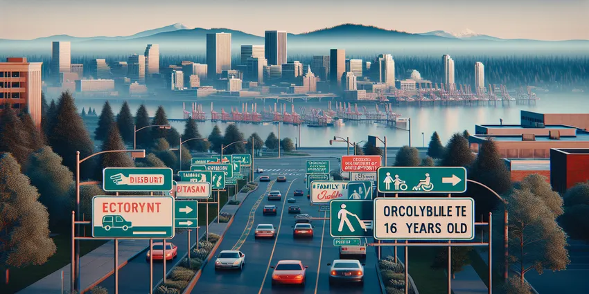 Teen working at a fast-food restaurant in Vancouver