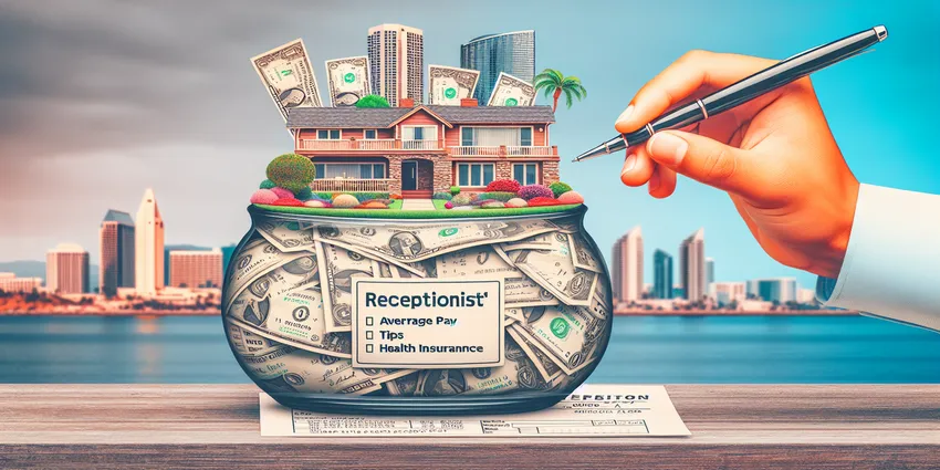San Diego receptionist salary guide cover image