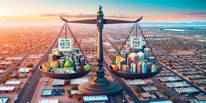 Phoenix living wage and server salary comparison