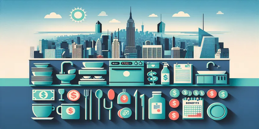 New York City dishwasher salary guide image