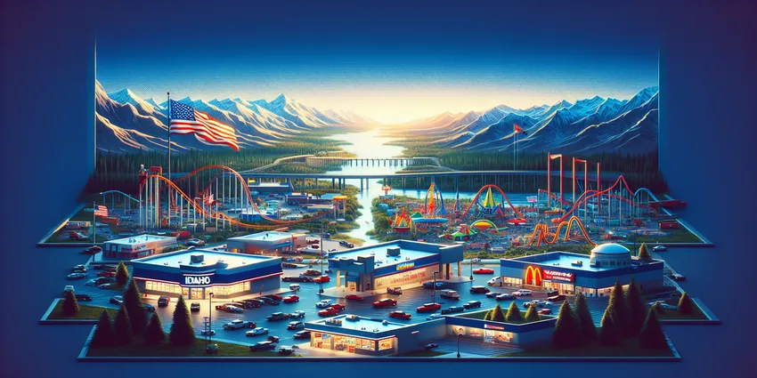 Young worker at a fast-food restaurant in Idaho