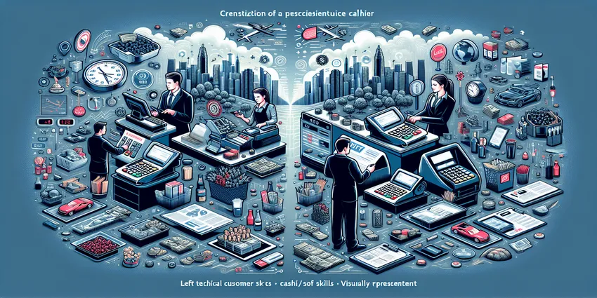 Cashier skill checklist poster image