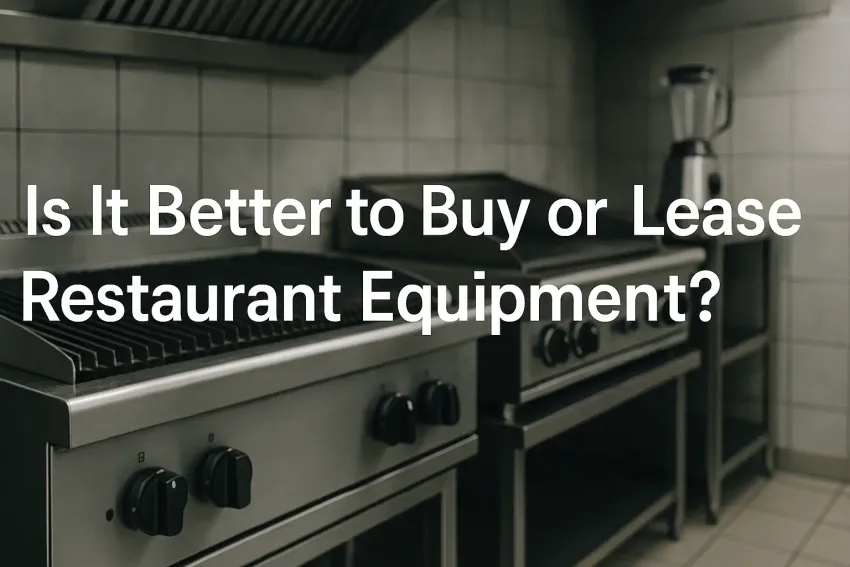 buying or leasing restaurant equipment