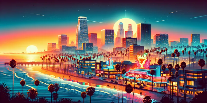 bartending school classroom setup