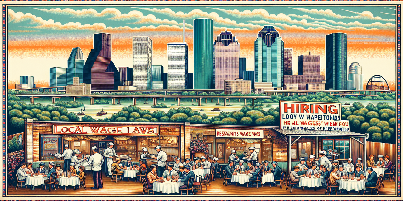 Hiring server in Houston wage laws