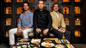 Juan Jose Xacur, Chef Ignacio Carmona, and Andres Lebrija